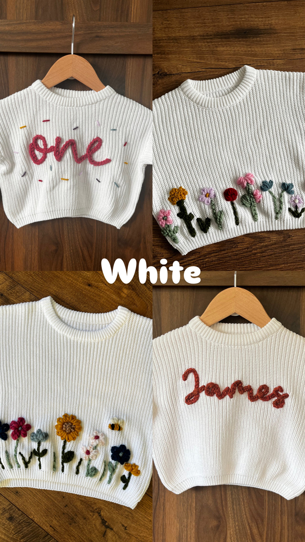 Custom Embroidered Knit Sweater