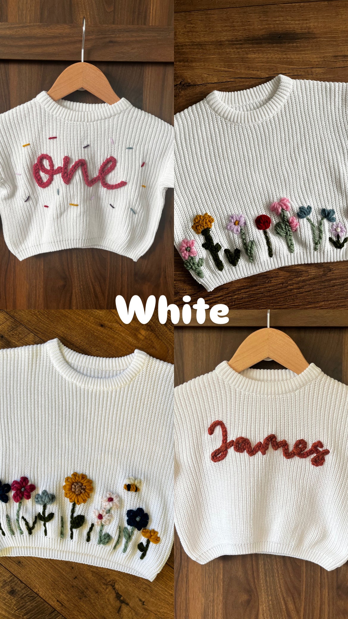 Custom Embroidered Knit Sweater