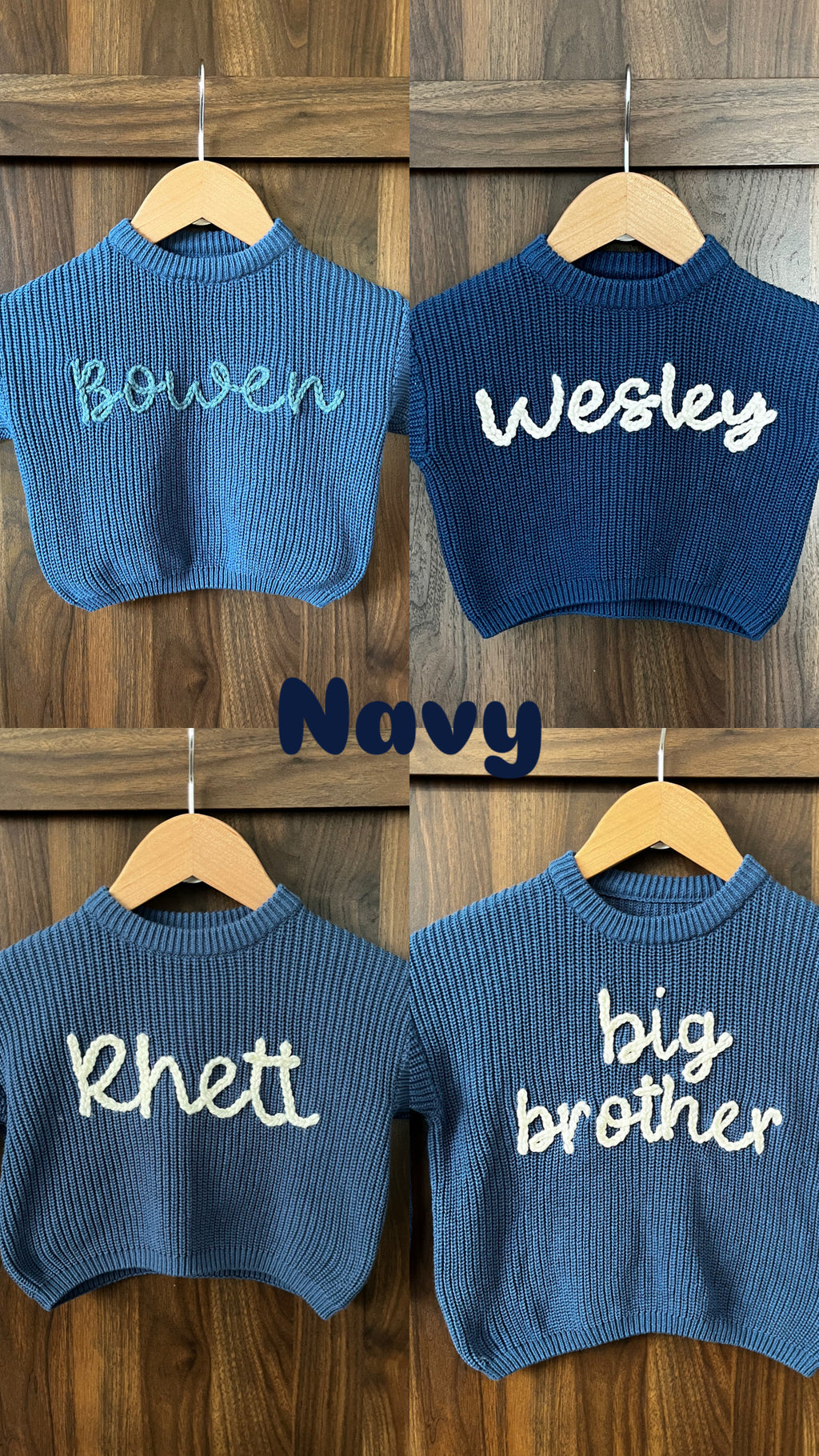 Custom Embroidered Knit Sweater
