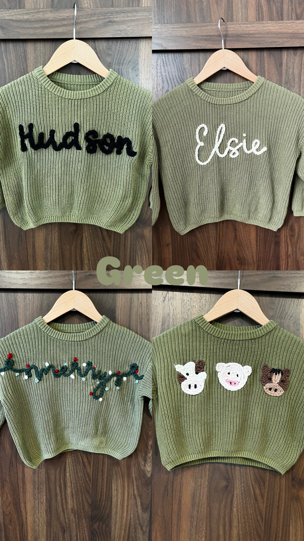 Custom Embroidered Knit Sweater