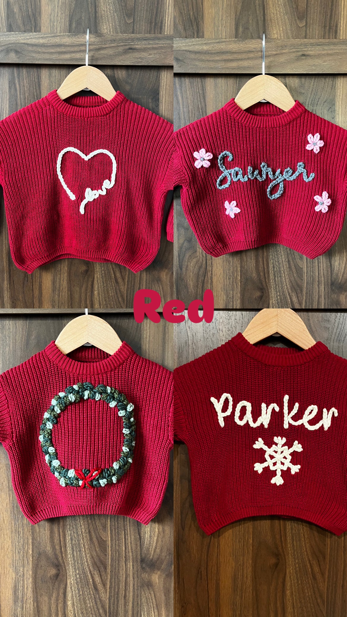Custom Embroidered Knit Sweater