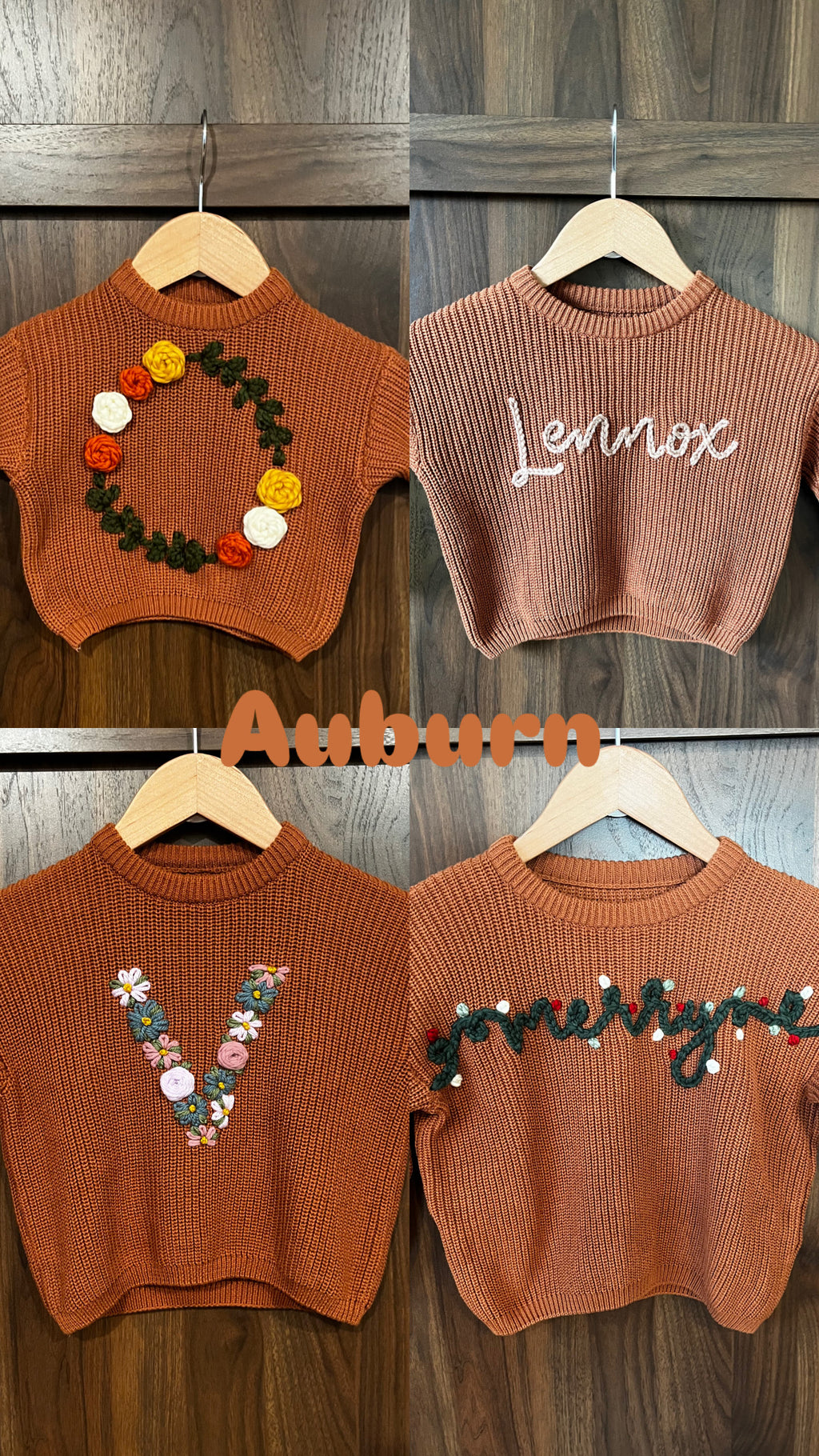 Custom Embroidered Knit Sweater