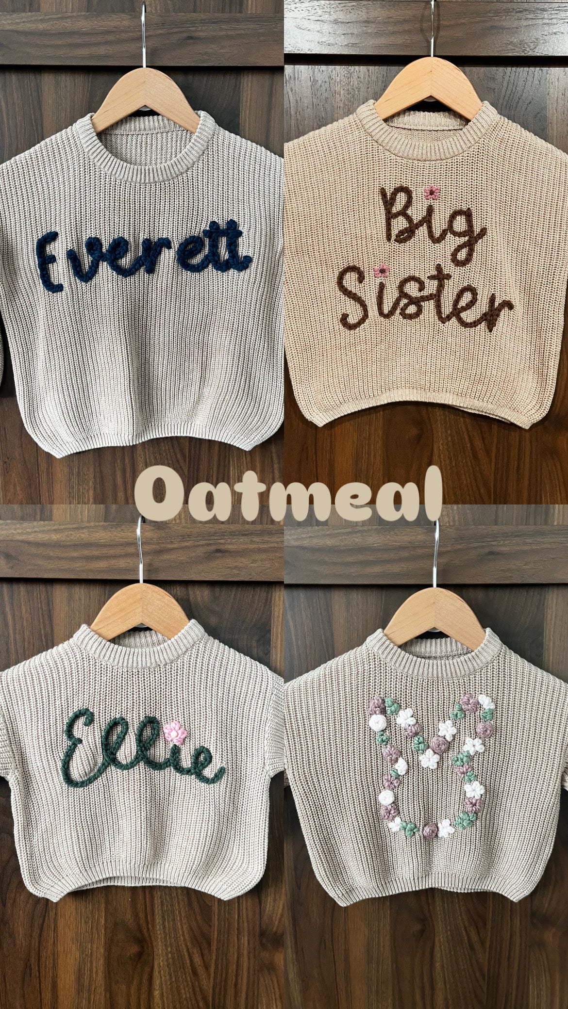 Custom Embroidered Knit Sweater