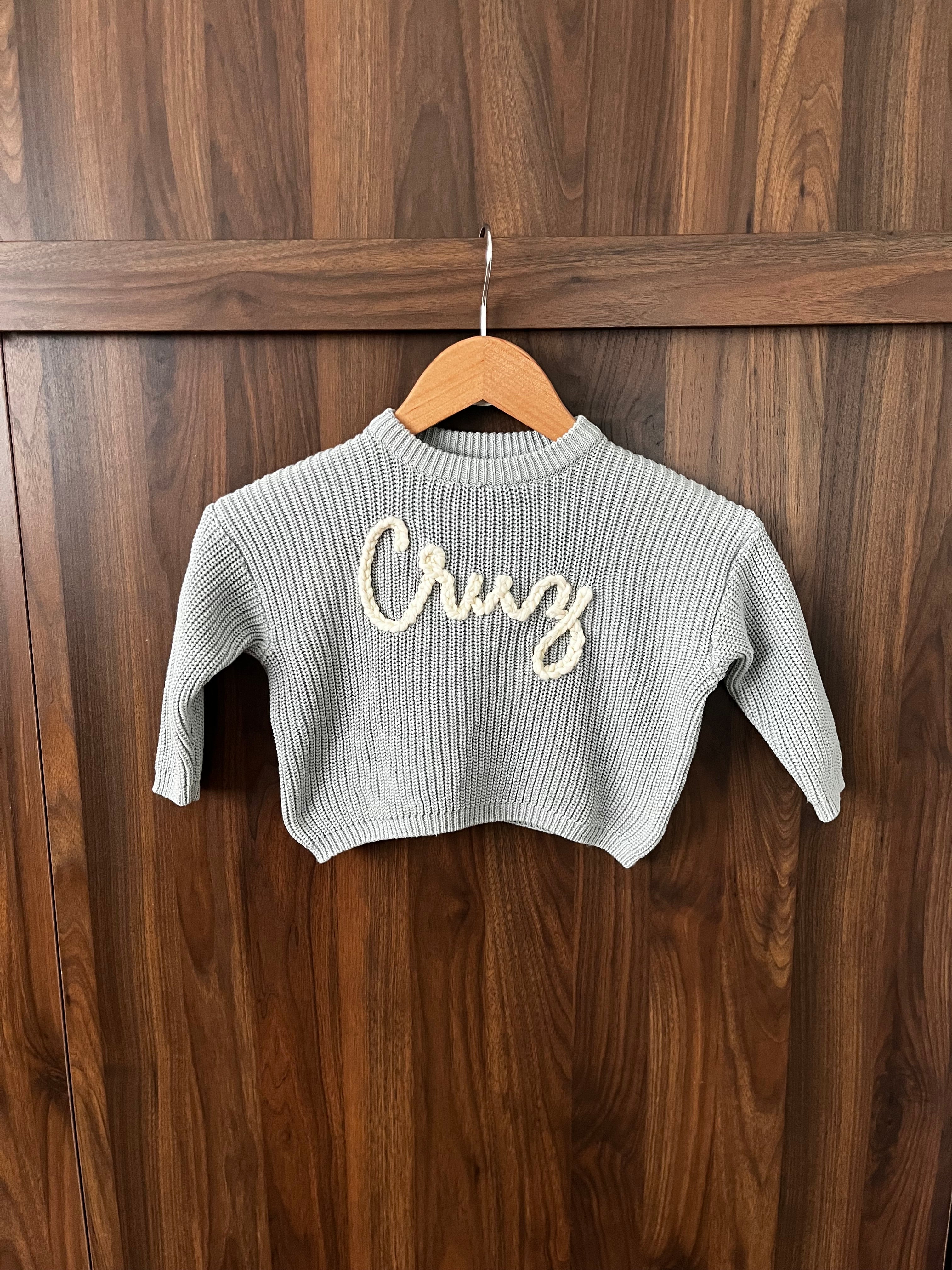 Custom Embroidered Knit Sweater