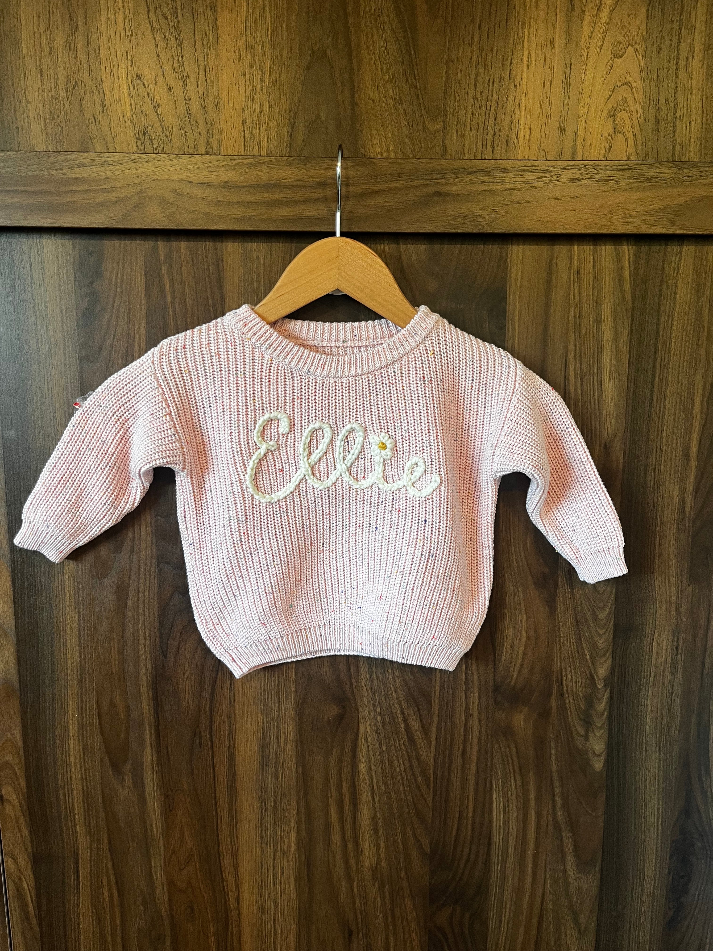 Custom Embroidered Knit Sweater