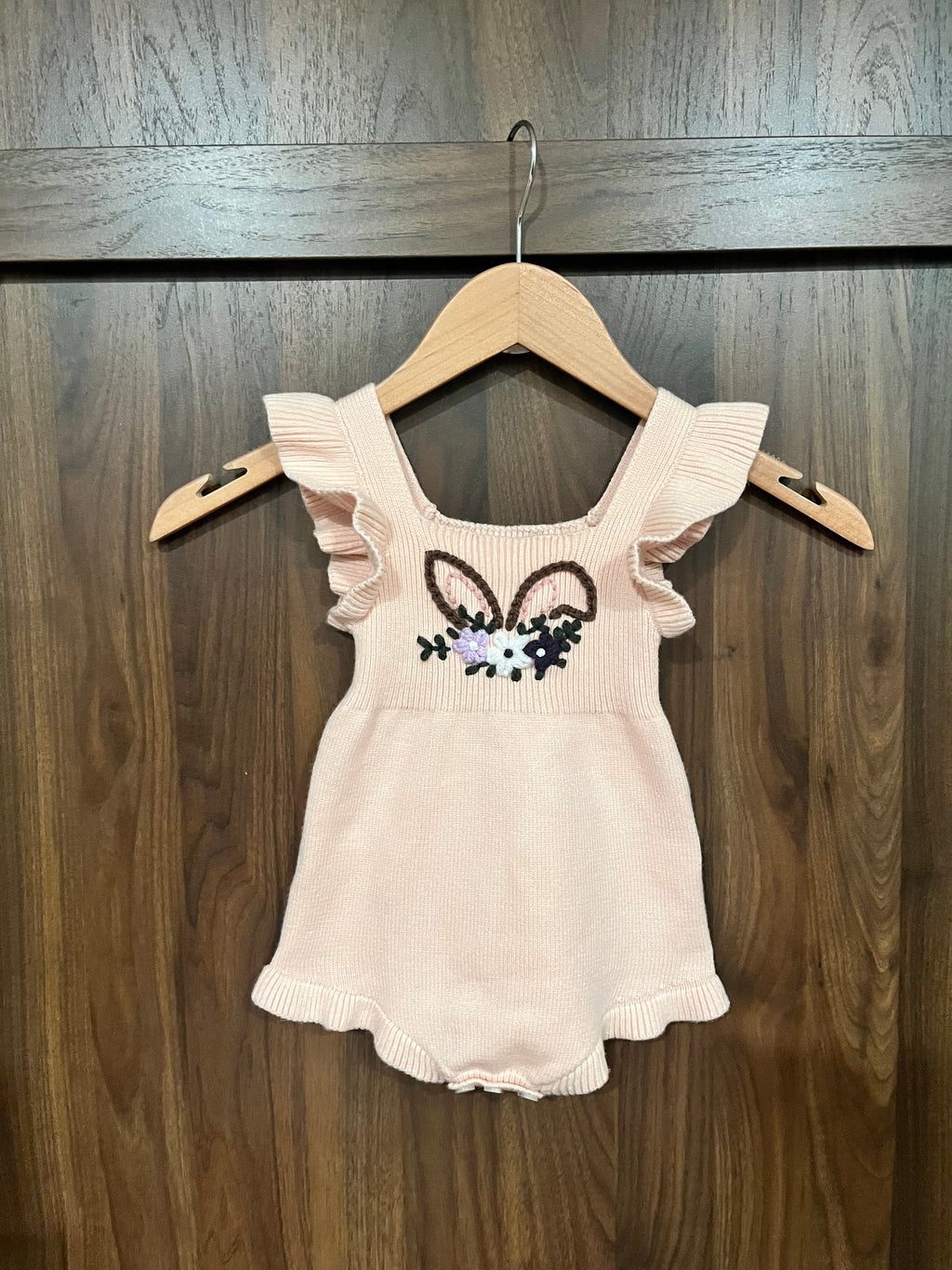 Custom Knit Ruffle Rompers